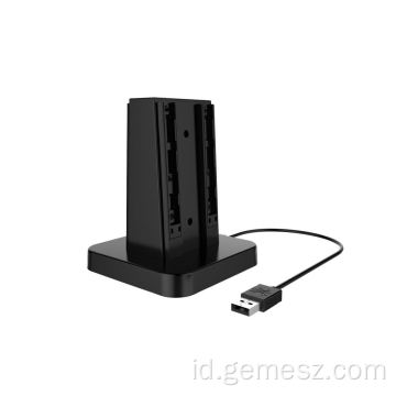 Dock Pengisi Daya 4 in1 portabel untuk Nintendo Switch